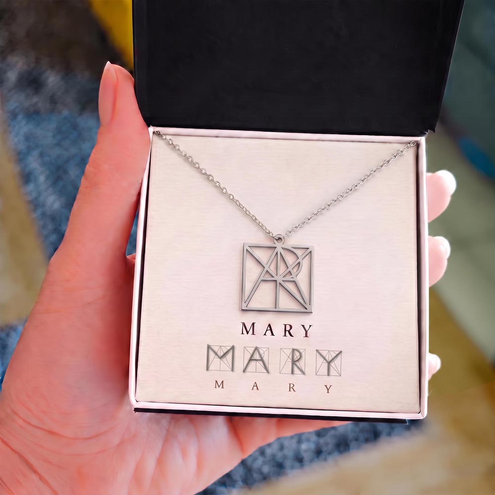 Viral Custom Monogram Name Necklace