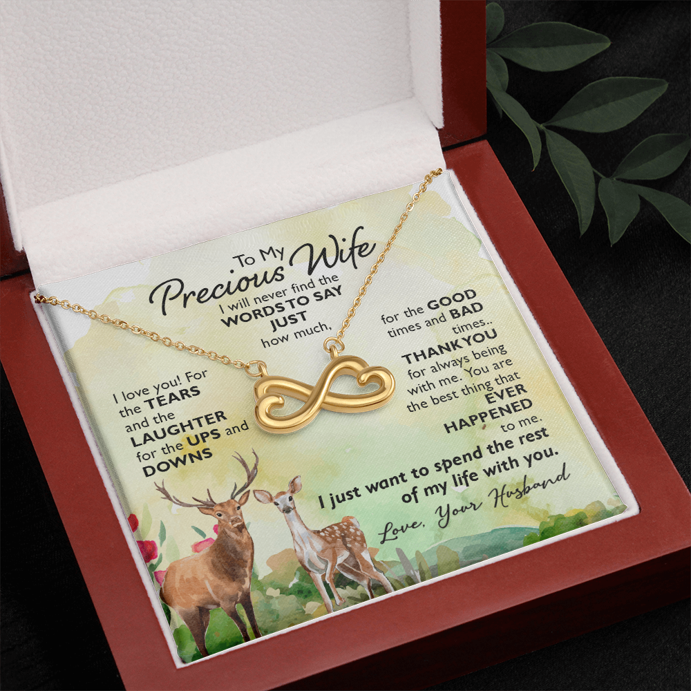 To My Precious Wife Endless Love Necklace