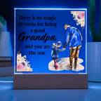 Acrylic Square Design Grandpa