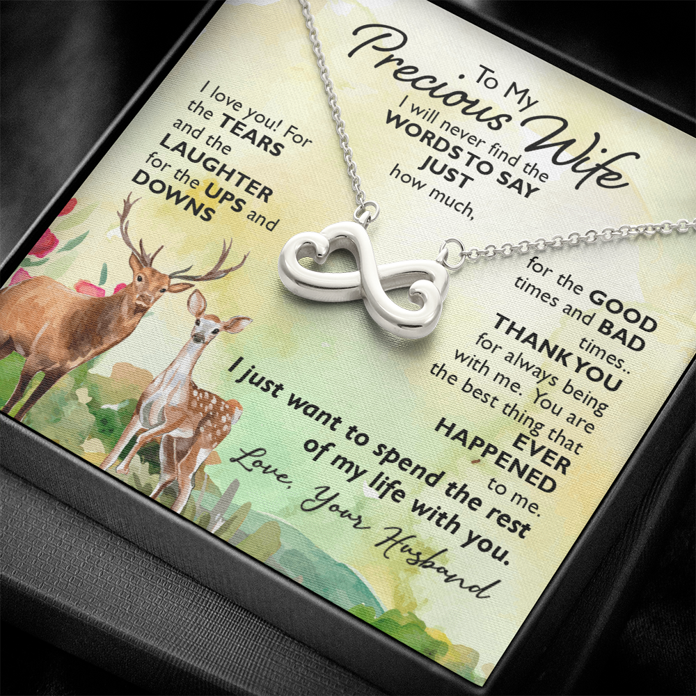 To My Precious Wife Endless Love Necklace