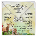 To My Precious Wife Endless Love Necklace