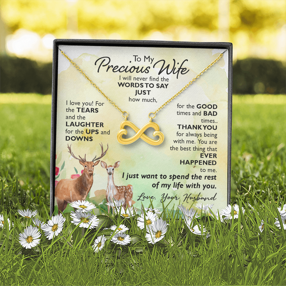 To My Precious Wife Endless Love Necklace