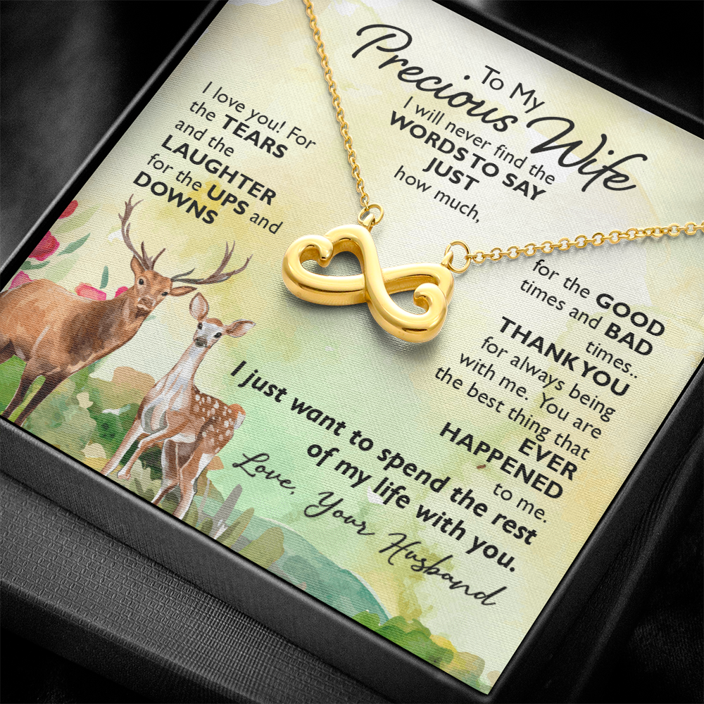 To My Precious Wife Endless Love Necklace