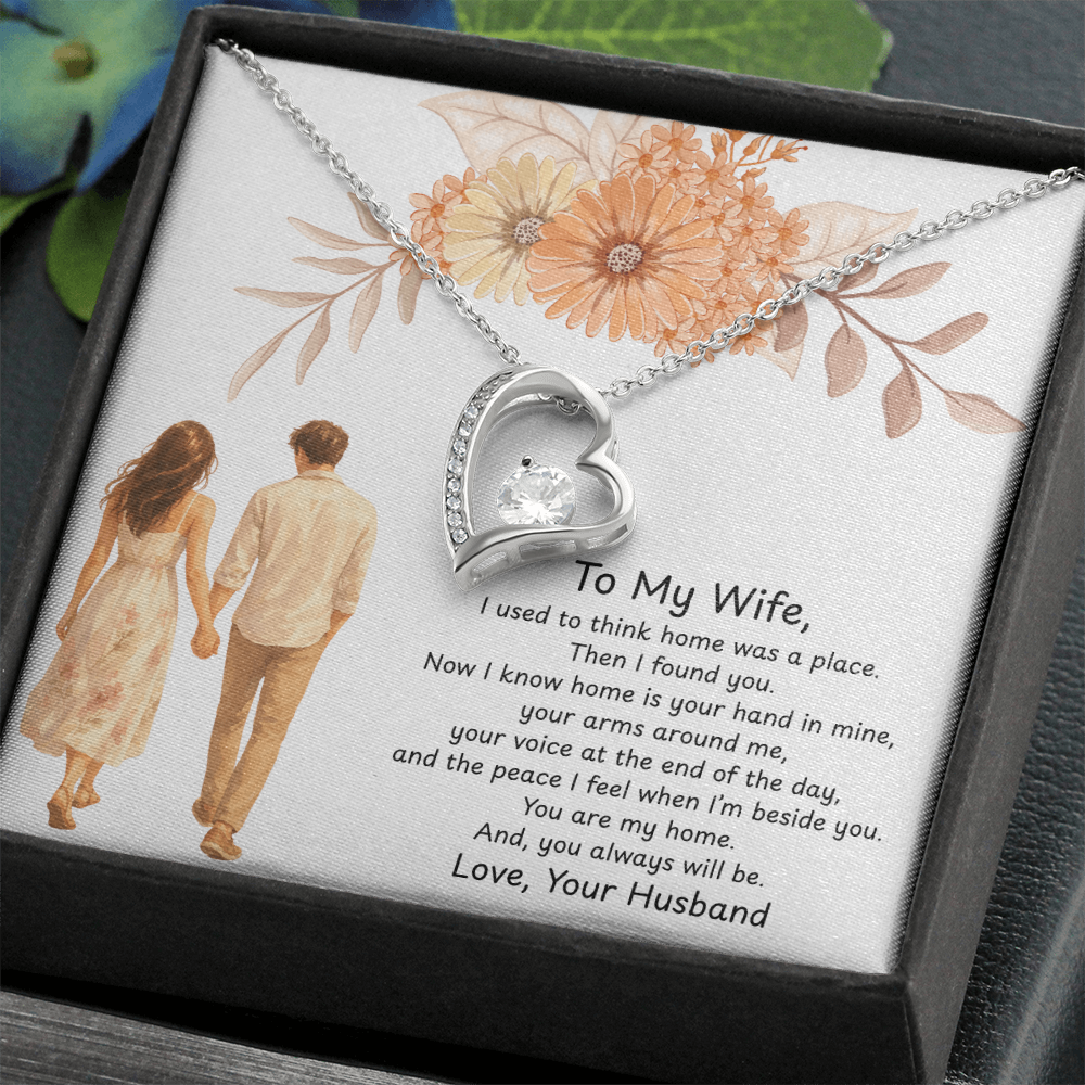 To My Wife-My Home-Necklace