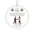 To My Wife-I'm Forever Yours-Christmas Ornament