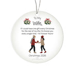To My Wife-I'm Forever Yours-Christmas Ornament